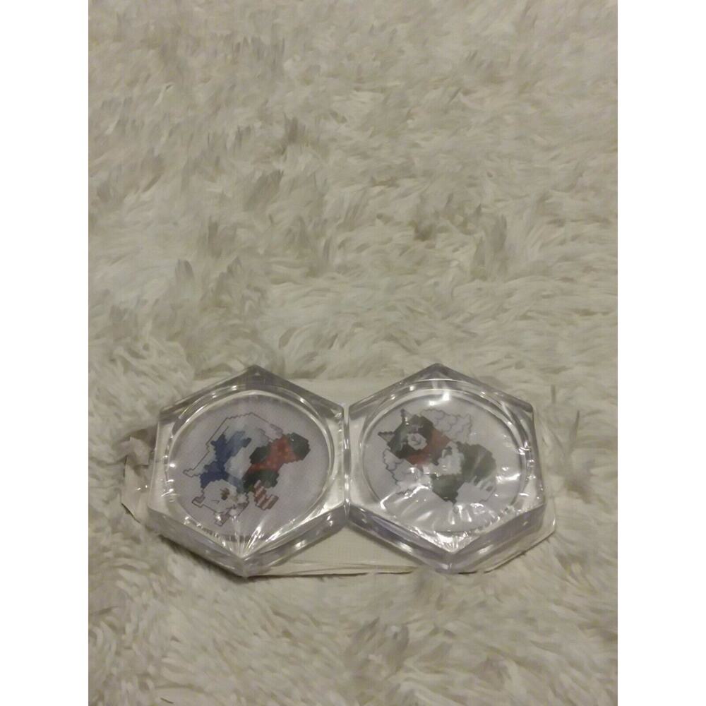 MCG Coasters Cross Stitch Kit CHRISTMAS KITTY